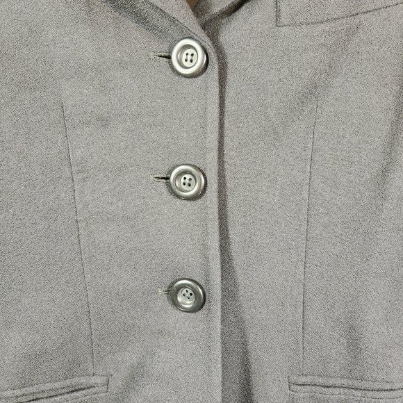 Compagnie Internationale Express Womens Black Jacket & Skirt Petite 7/8 WoolBlnd - Picture 5 of 15